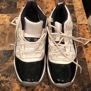 Black and white Jordans